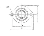 Cast iron seat with chrome steel bearings (stamping diamond seat)